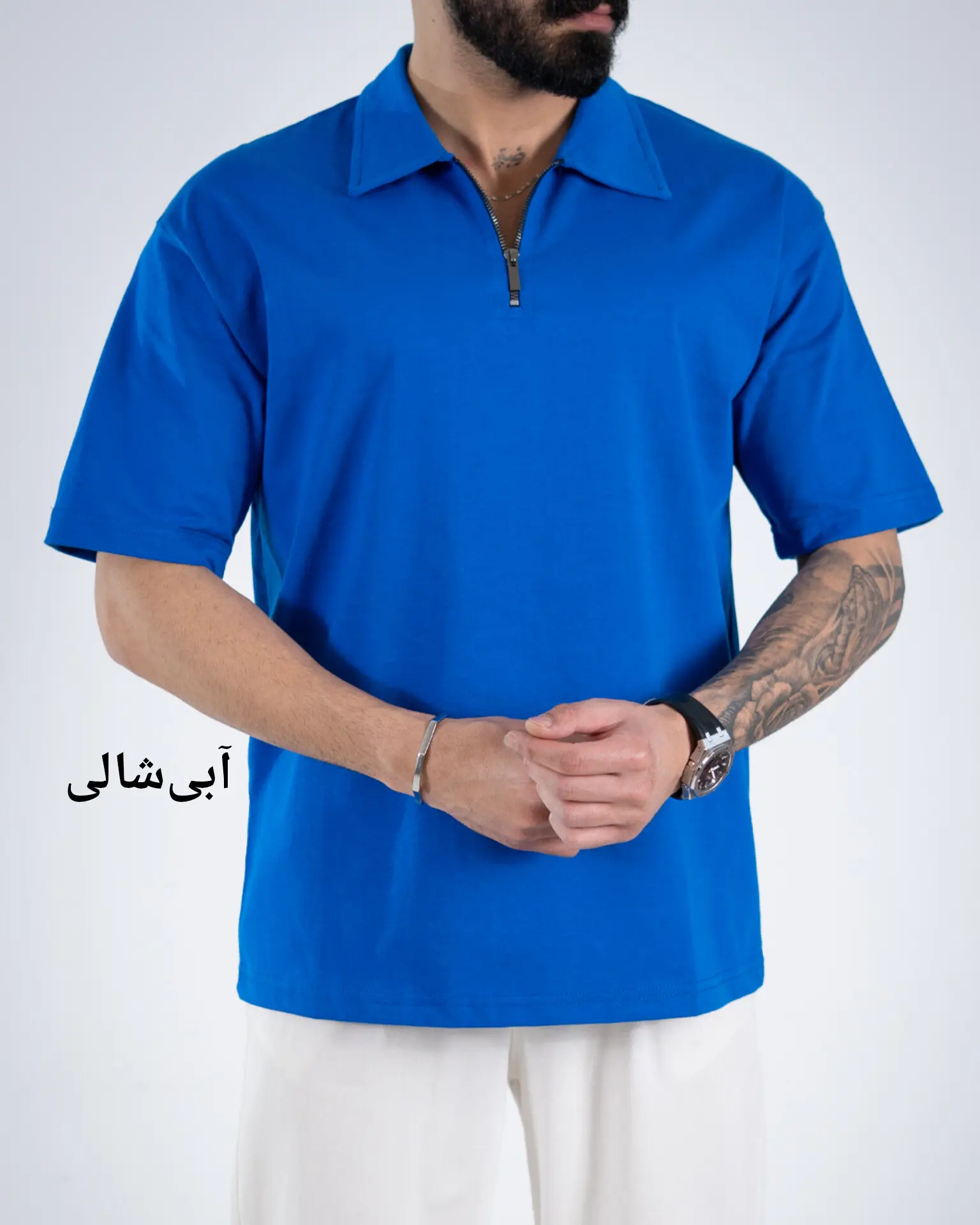 تیشرت ماکان نیم زیپ-کد5034